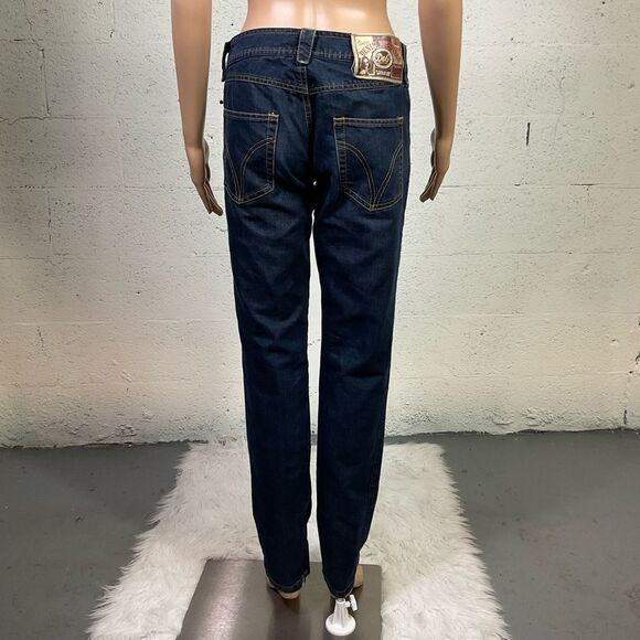 Dolce & Gabbana Y2K Wonder Vintage Denim Devotees skinny  zipper slit jeans 30 - Picture 5 of 13